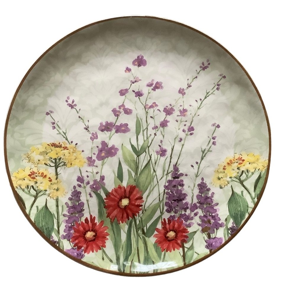 Pier 1 one imports botanical garden plate dinner large plate wildflower cottage